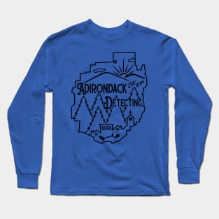 Adirondack Detecting - ADK Park Boundary Logo - Metal Detecting Long Sleeve T-Shirt